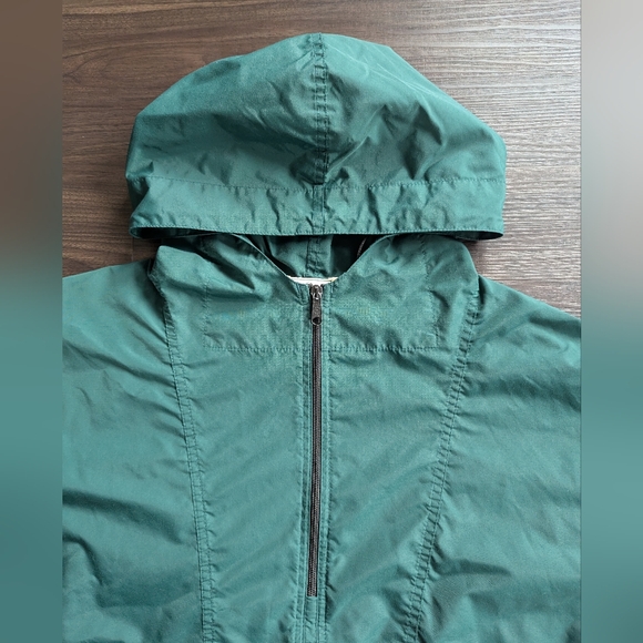 VTG L.L. Bean Men's Green Anorak Half-Zip Jacket Large 90s Outdoor Windbreaker - Picture 4 of 7